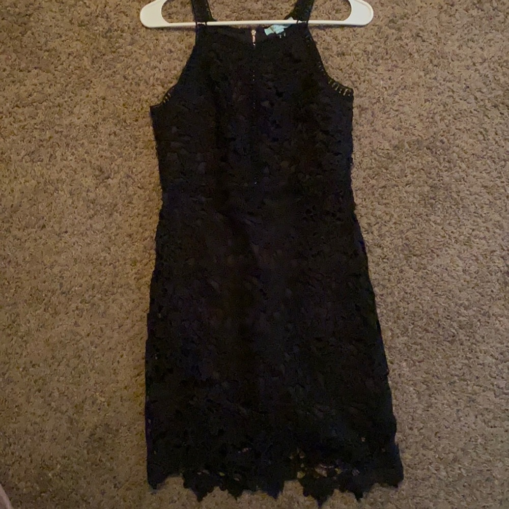 Small black lace dress